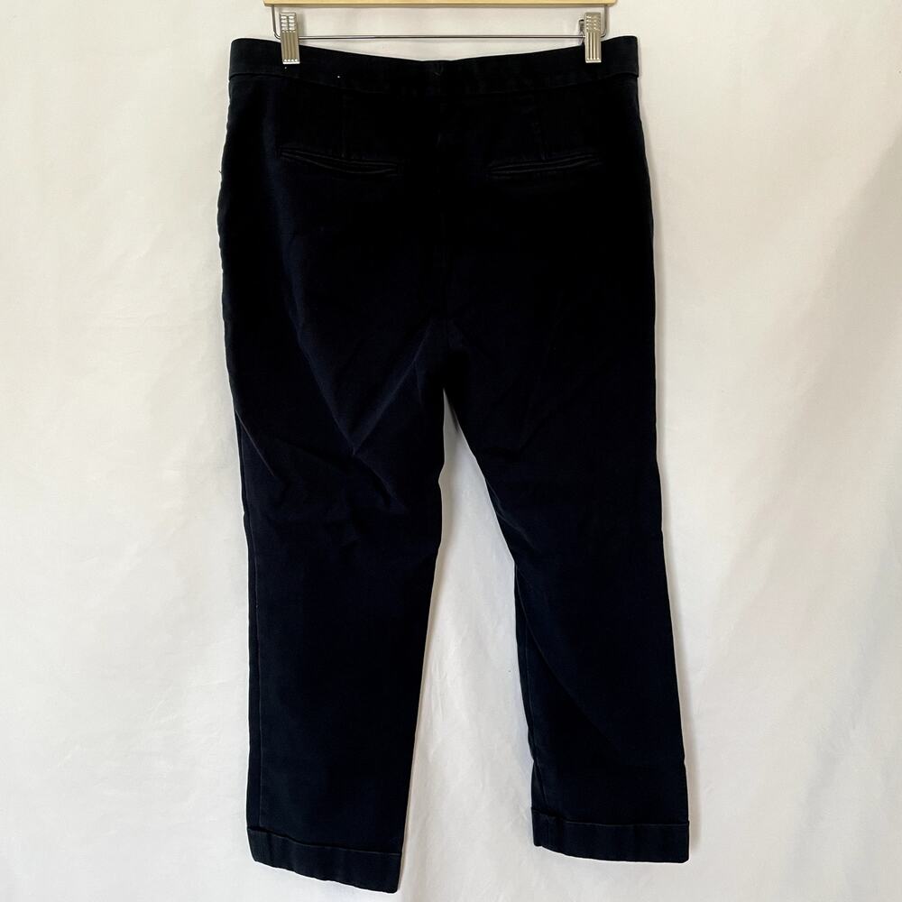 Ann Taylor navy pants women's size 10 business casual trousers cotton blend - Picture 4 of 6